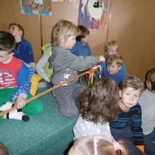 Zobrazit » Předškoláci 3. 5. tř. v knihovně